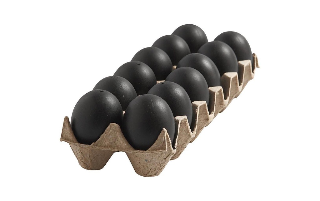 Creativ Company Œufs de Pâques 12 pièces, noir