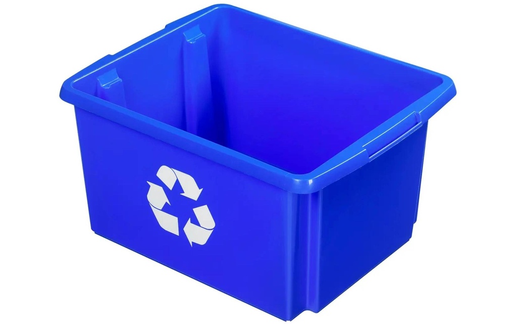 Sigma Home Seau de recyclage Nesta 32 l, Bleu