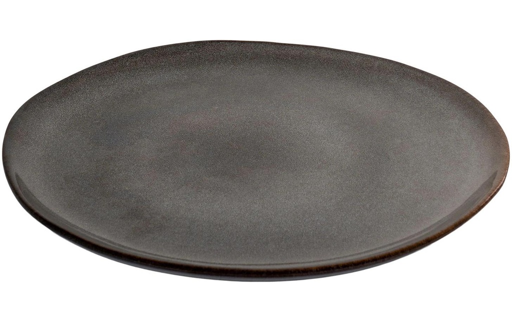 House Nordic Assiettes pour le petit-déjeuner et à dessert Selma 4 Pièce/s, Brun/Gris