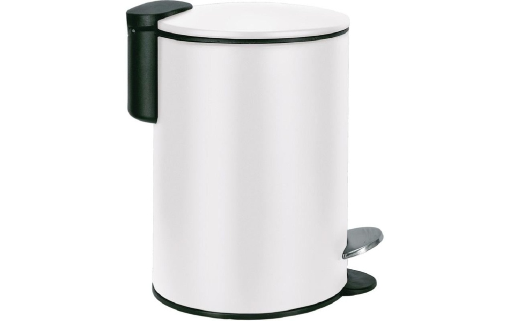 Kleine Wolke Poubelle à pédale Silence 3 l, Blanc