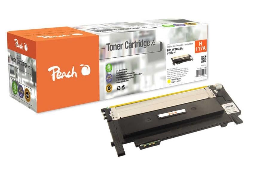 Peach Toner HP No. 117A Y, W2072A Yellow