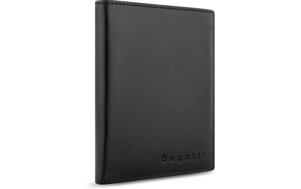 Bugatti Portefeuille Super Slim RFID - Portefeuille format vertical Noir