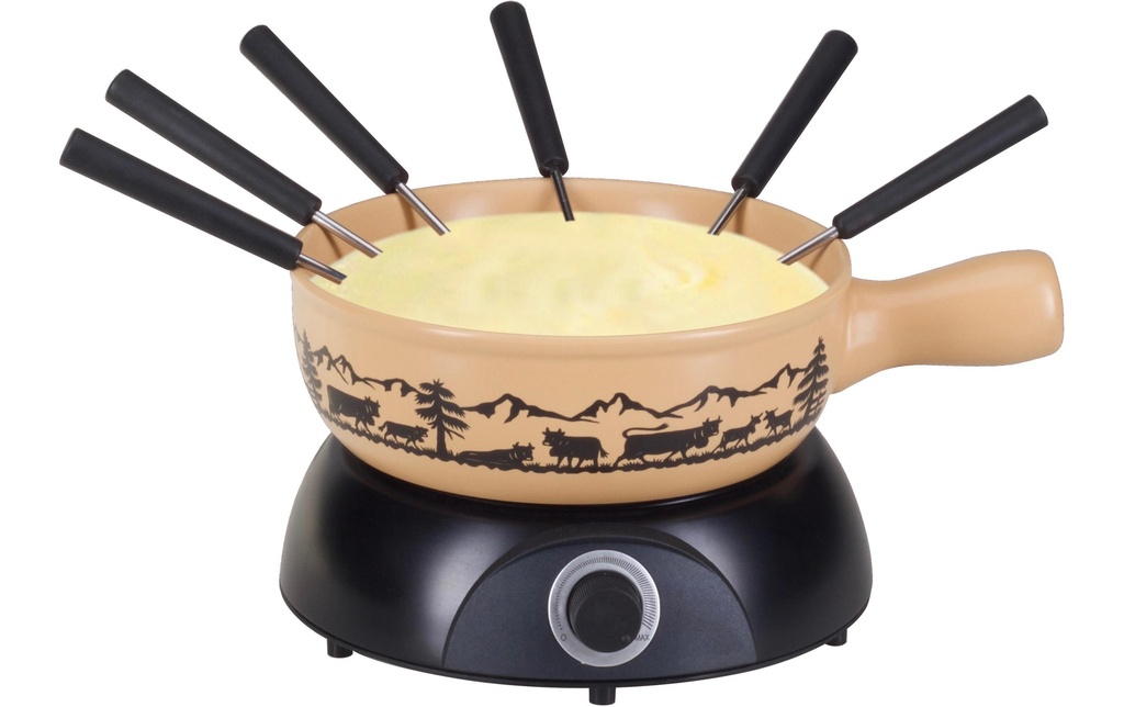 Nouvel Service à fondue au fromage Découpage 8 Pièce/s, Beige