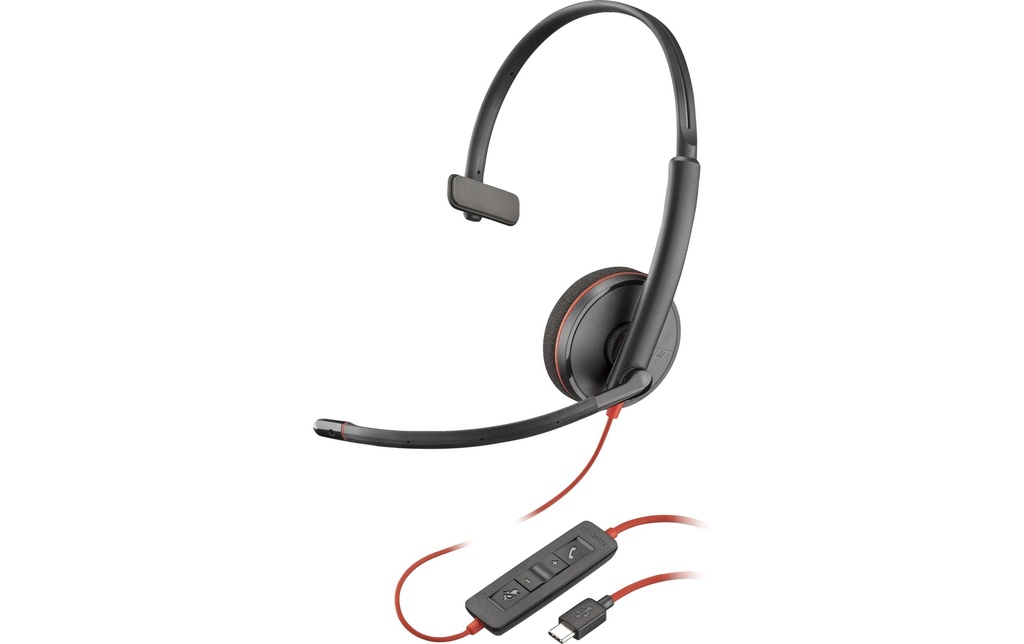 HP Casque avec micro Poly Blackwire 3210 Mono USB-A/C