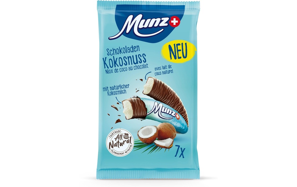Munz Chocolat à la noix de coco 7 x 19 g