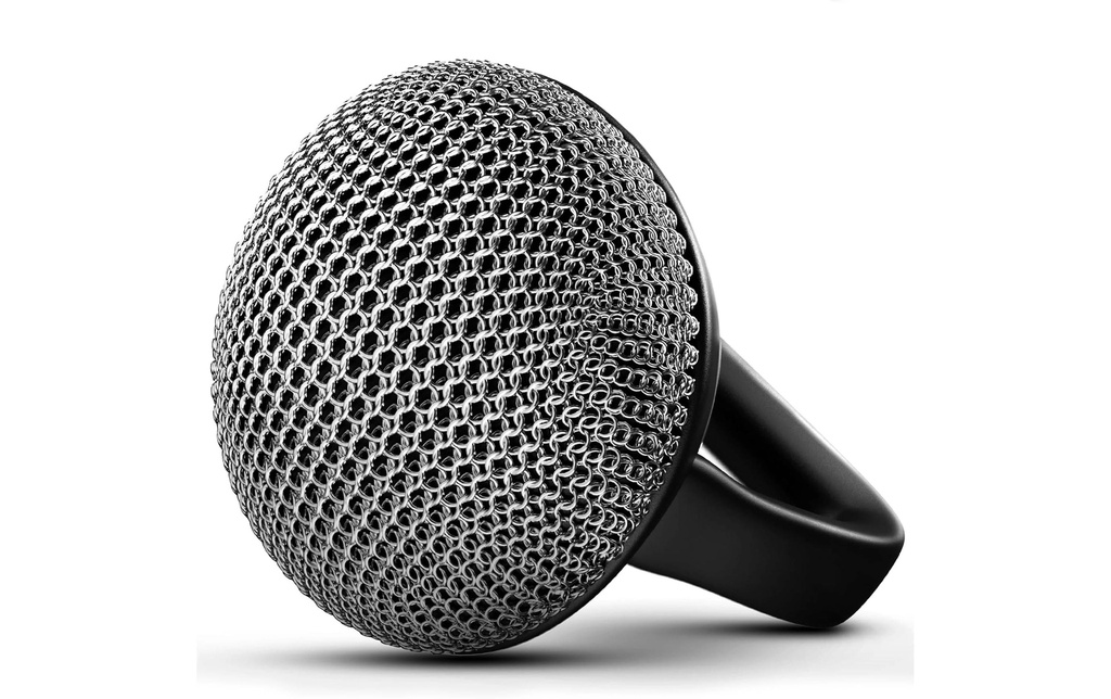 Gusskoenig Nettoyeur d'anneaux avec poignée en silicone en acier inoxydable