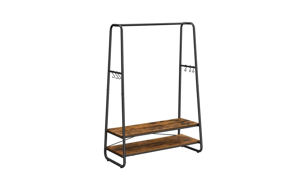 VASAGLE Portemanteau Vintage 160 cm, Brun/Noir