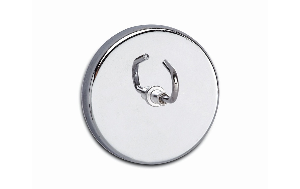 MAUL Aimant av.crochet Ø52mm argent