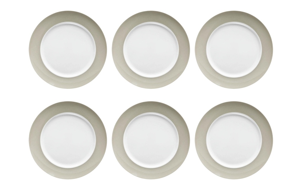 THOMAS Assiette non décorative Sunny Day 6 Pièce/s,Gris, 27 cm