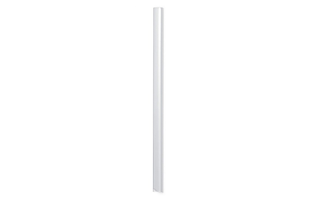 DURABLE Rail de serrage 3 mm, Transparent, 50 rails
