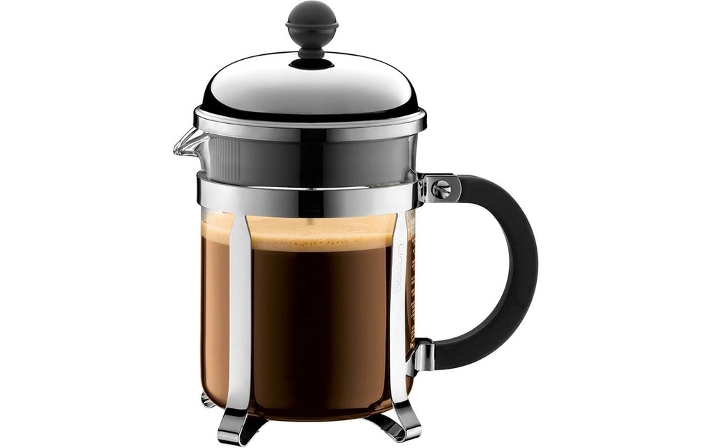 Bodum Cafetière Chambord Chromé, noir, 0.5 l