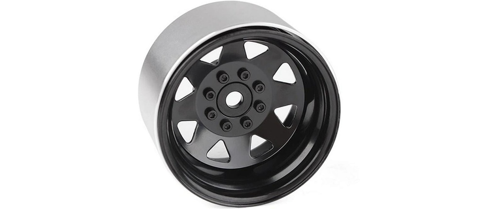 RC4WD Jantes 8 Lug Deep Dish Wagon 1.9 noir 4 pièces