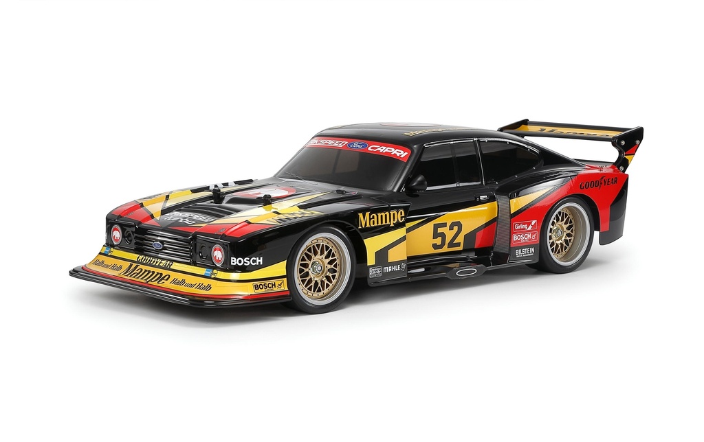 Tamiya Voiture de course Ford Zakspeed Capri Turbo 1978 Kit de construction, 1:10