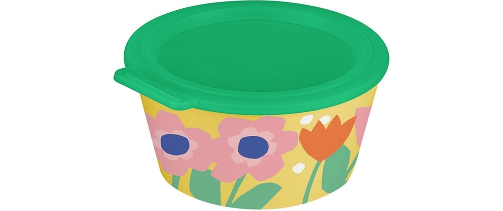 Koziol Coupe Nora Box Blooms 14.7 cm, Strong Yellow/Fresh Green
