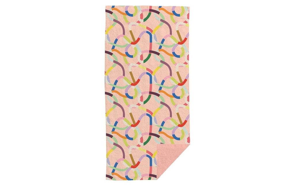 Chic Mic Serviette de bain Colourful waves 90 x 180 cm