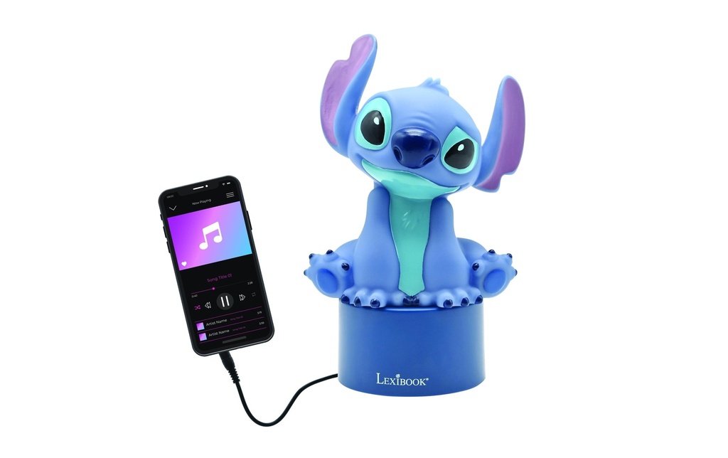 Lexibook Enceinte veilleuse Stitch Bleu/Turquoise