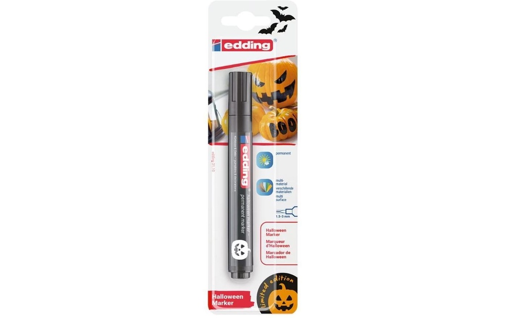 edding Marqueur indélébile Halloween 3110, 1.5 - 3 mm, noir