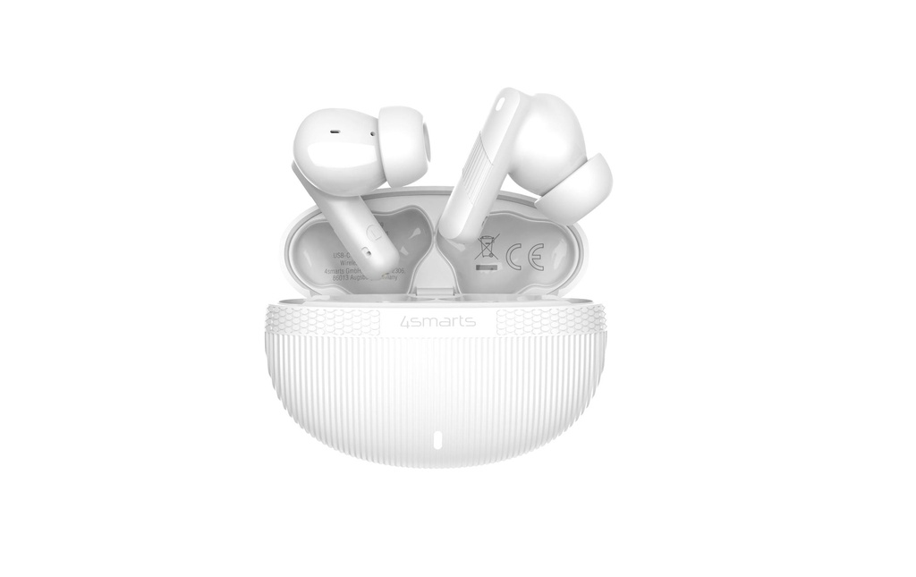 4smarts Écouteurs intra-auriculaires Wireless SkyBuds Pro ANC Blanc