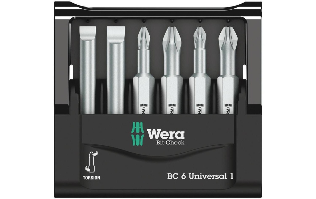Wera Kits de bits Bit-Check 6 Universal 1, 6 Pièce/s pièce(s)