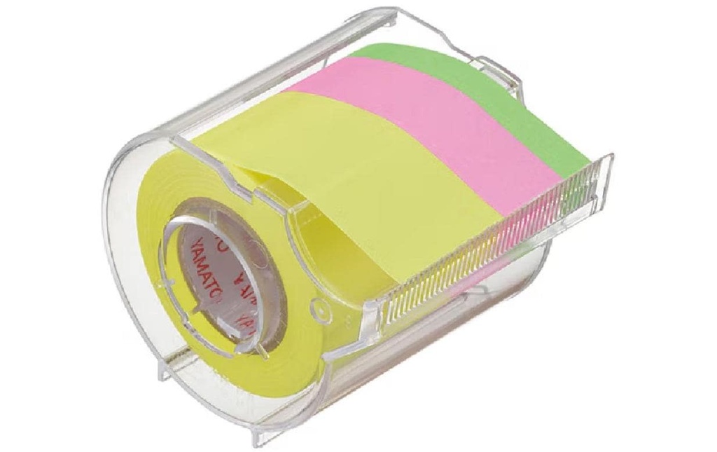 NT Cutter Distributeur à feuillets adhésif Yamato 7/15/25 mm x 10 m, 3 couleurs
