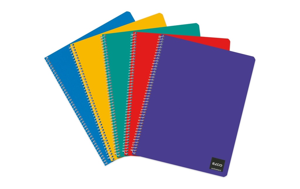 ELCO Carnet de notes avec reliure spirale A4 4 mm carrés, 10 pièces