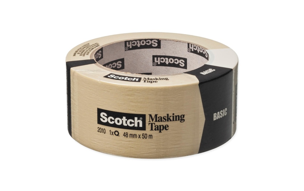 Scotch Ruban de masquage Scotch Basic 48 mm x 50 m, Beige