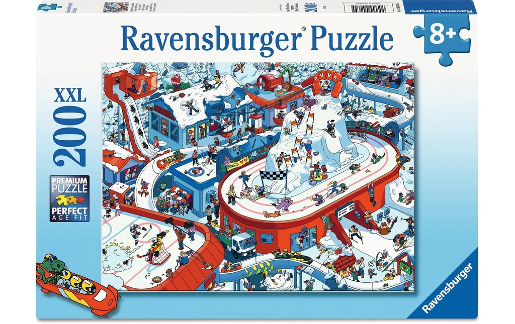 Ravensburger Puzzle L'agitation dans le village d'hiver, 200 pièces