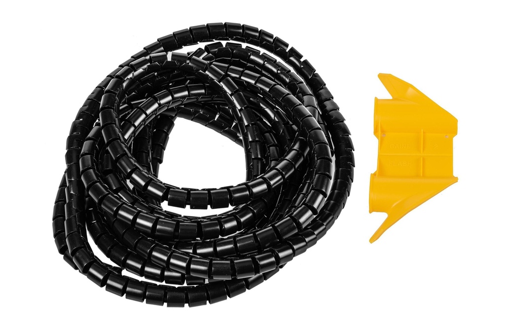 Plica Tuyau en spirale 5 m x 15 mm Noir