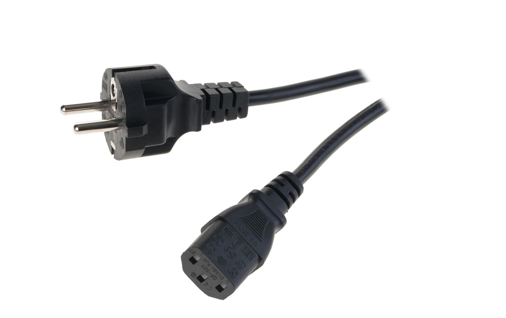 Diggelmann Câble réseau 1 m C13-Schuko