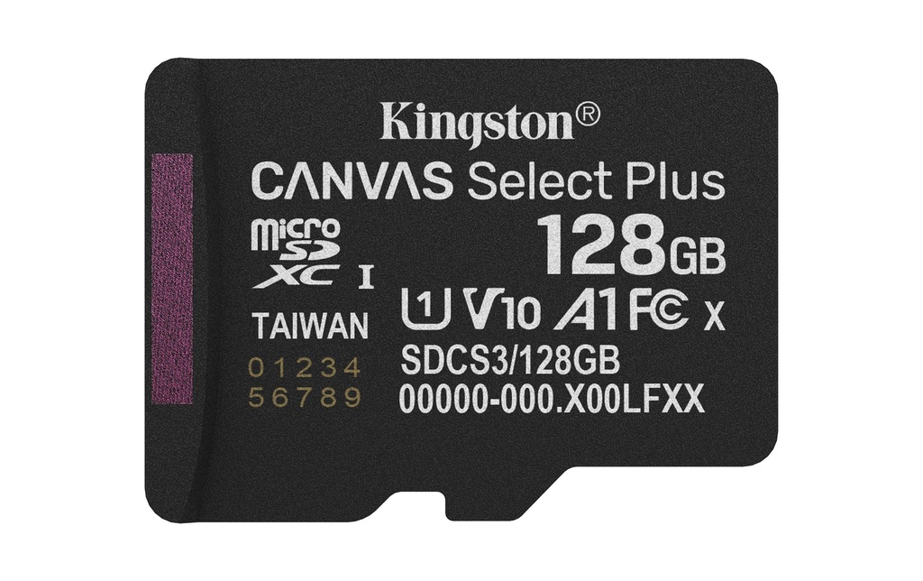 Kingston Carte microSDXC Canvas Select Plus Gen3 128 GB