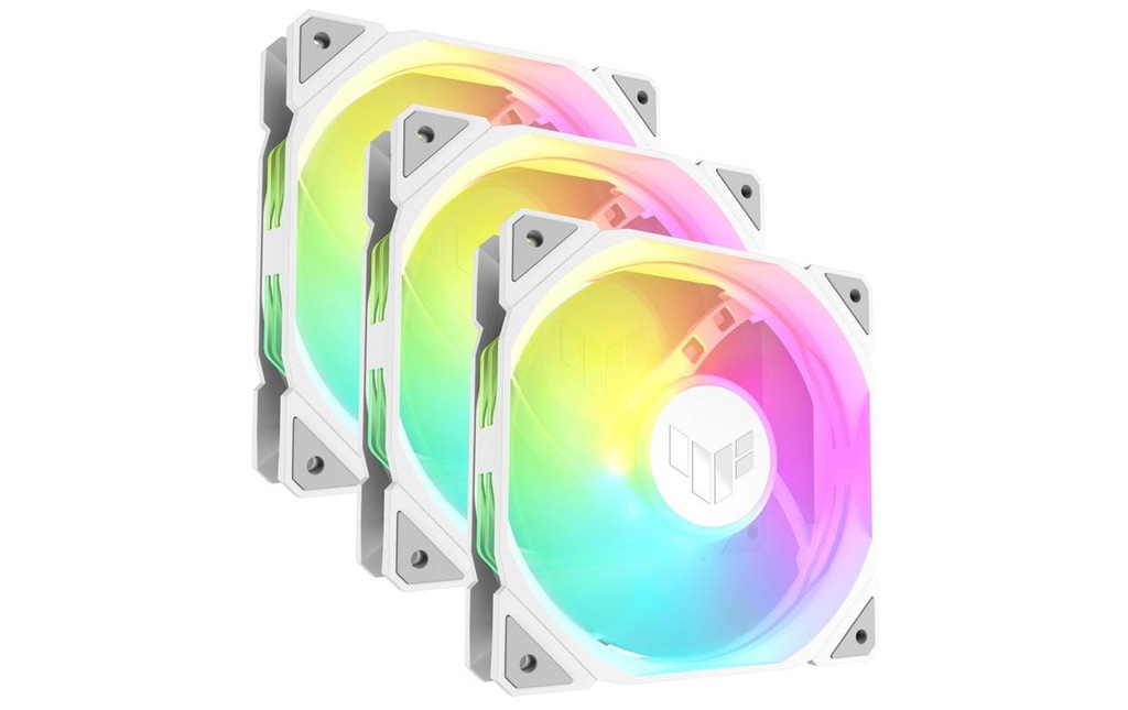 ASUS Ventilateur PC TUF Gaming TR120 ARGB 3in1 Blanc