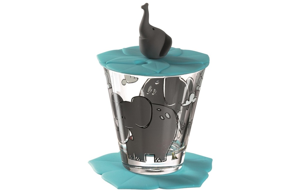 LEONARDO Verre à boire pour enfants Bambini 3 pièces, Eléphant