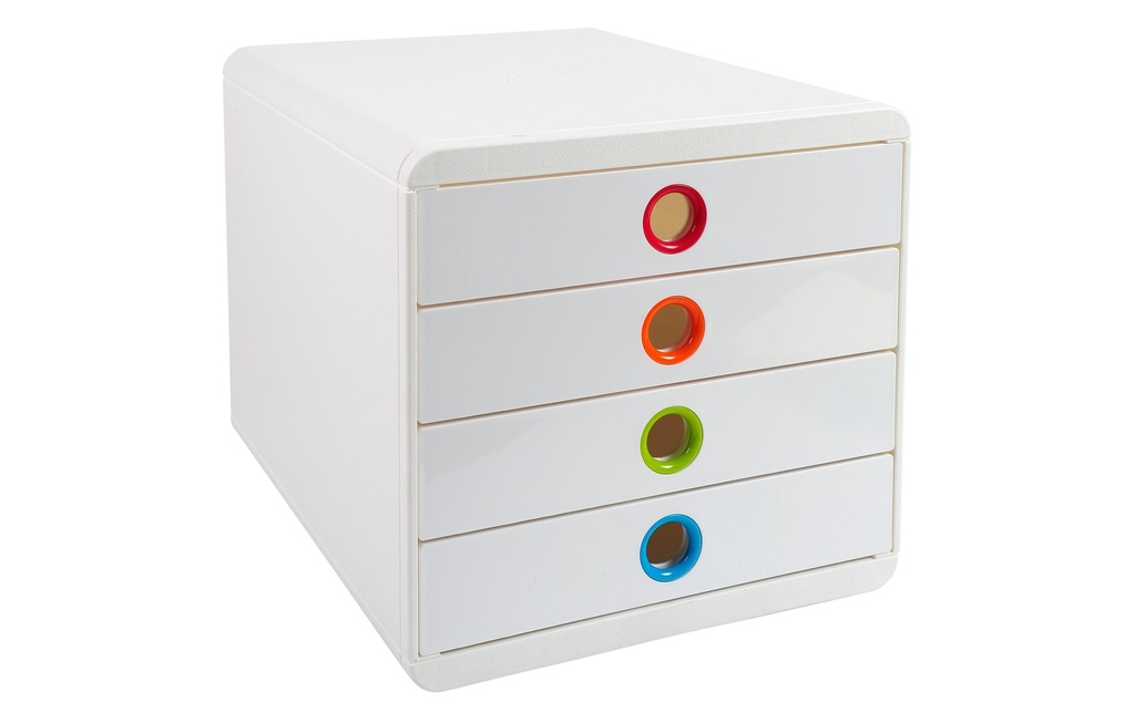 Exacompta Boîte à tiroirs Pop-Box Blanc