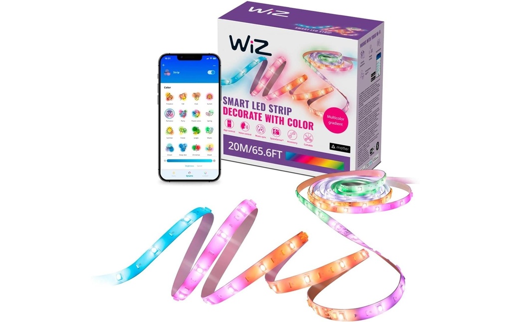 WiZ Bande LED RGBIC 20 m