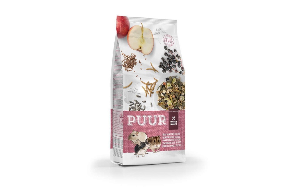 Witte Molen Nourriture de base Puur Muesli gourmet pour hamsters nains, 400 g