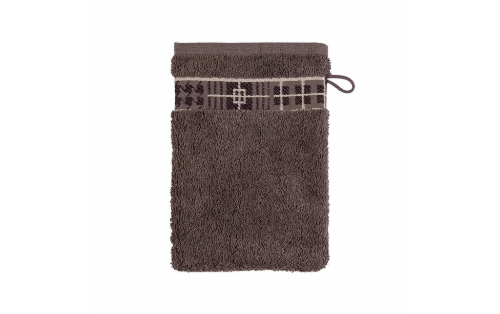 Frottana Gant de toilette Fjord 15 x 20 cm, Brun cendré