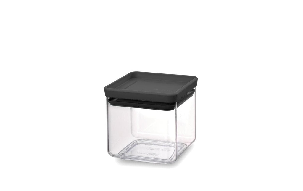 Brabantia Récipients à provisions Tasty 0.7 l, Transparent/Noir