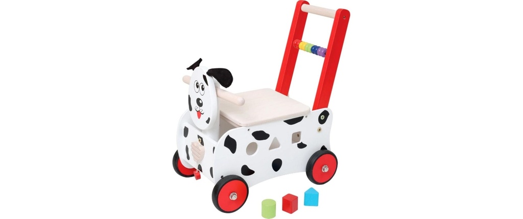 Spielba Holzspielwaren Baby Walker avec siège et jeu de tri