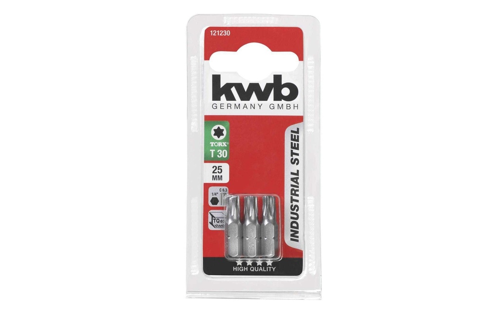kwb Kits de bits 1/4 Torx T30 3 Pièce/s pièce(s)