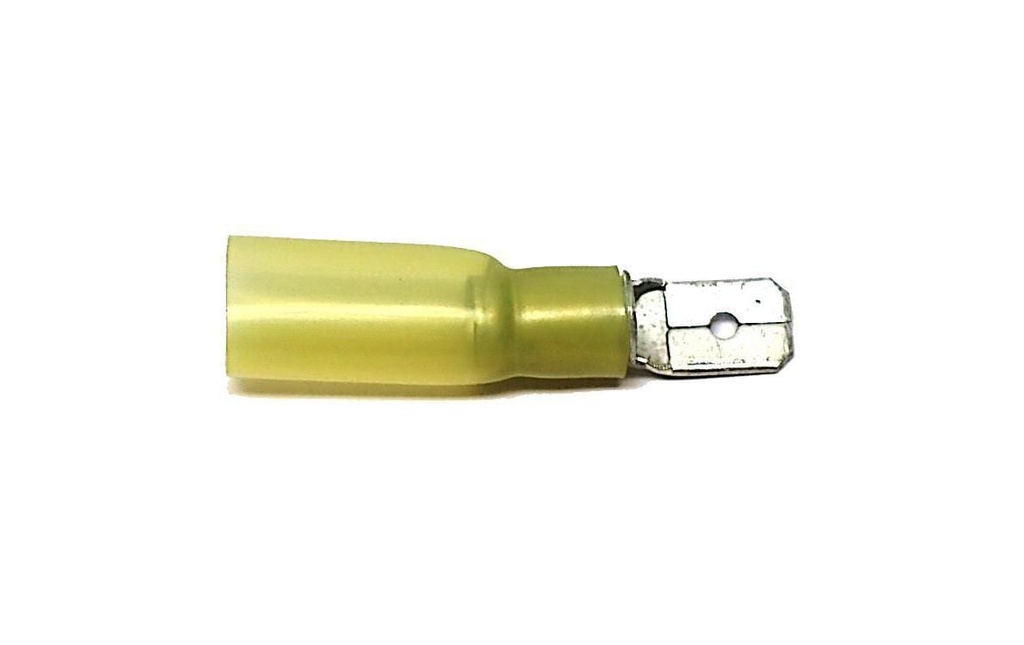 EP Connecteur plat WP 6.3 x 0.8 mm, mâle, jaune, 10 pcs.
