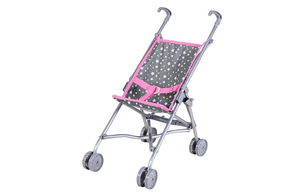 Knorrtoys Poussette pour poupée Sim – Star Grey