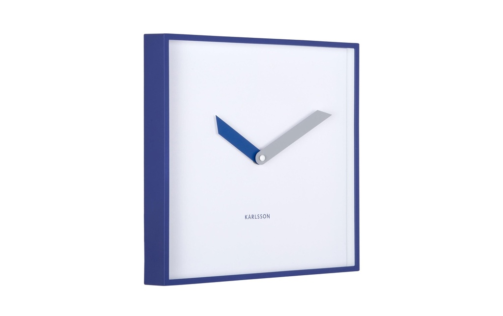KARLSSON Horloge murale Cool Retro Cuadrado 28,3 x 28.3 cm, bleu cobalt
