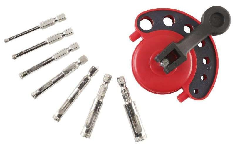 kwb Jeux de scies à trous Diamant 1/4 8 pièces
