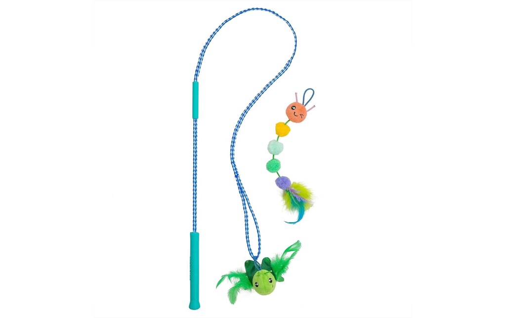 WOUAPY Canne à pêche pour chat Tail Teaser Ground Prey