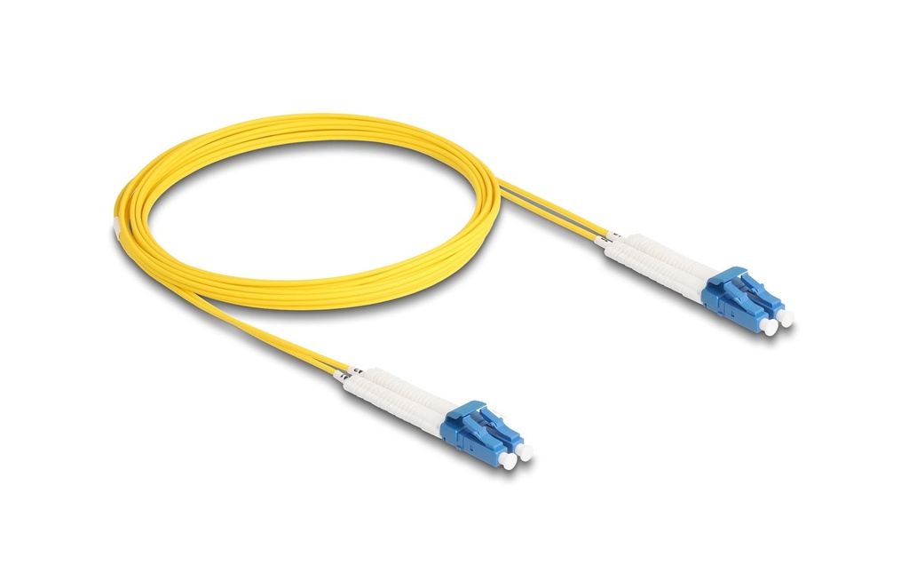 Delock Câble patch à fibre optique Singlemode LC – LC, OS2, Duplex, 3 m