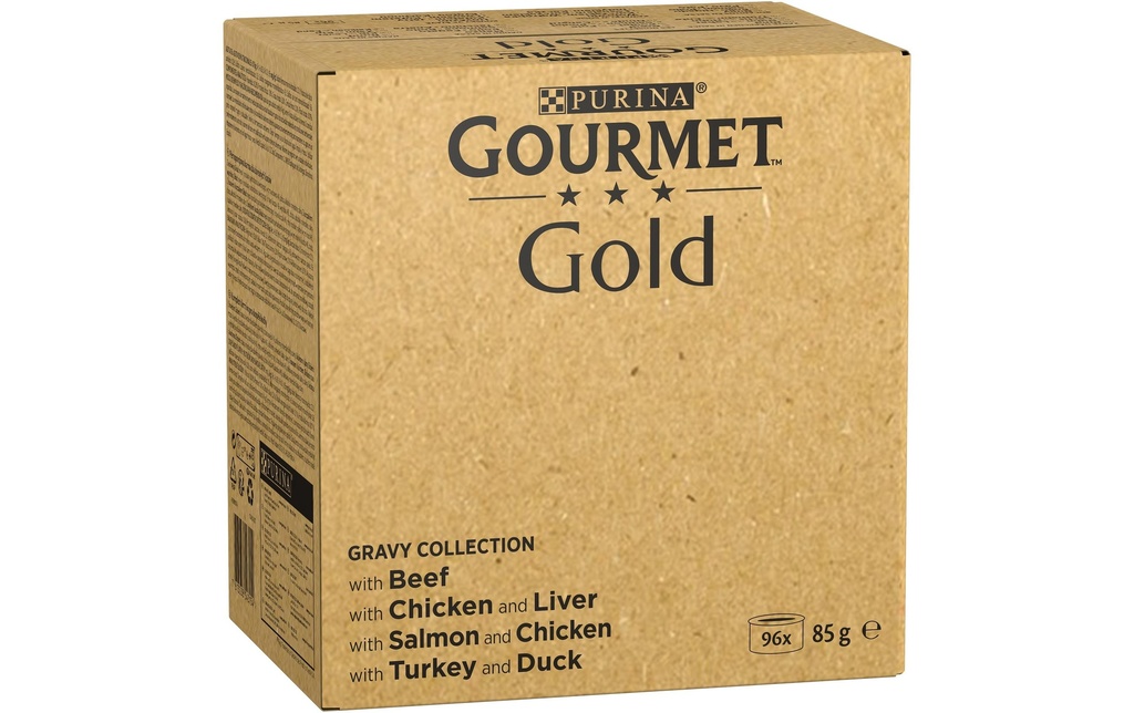 Purina Gourmet Alimentation humide Gourmet Gold Megapack, en sauce, 96 x 85 g