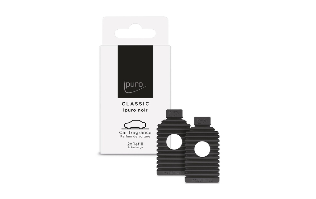 ipuro Désodorisant pour voiture Classic Essence de recharge Noir