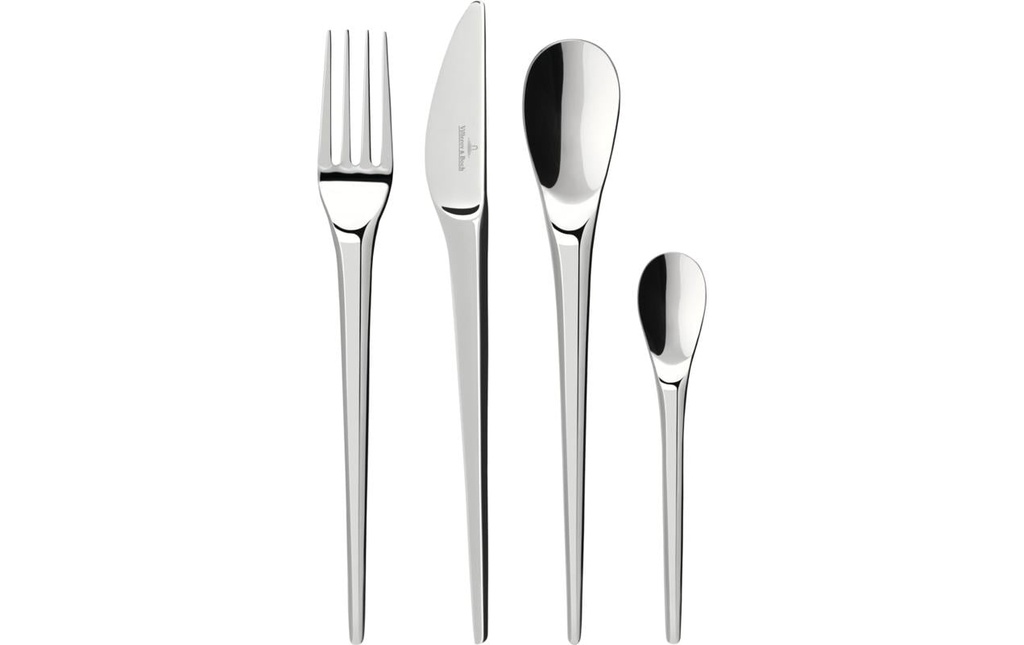 Villeroy & Boch Kits de couverts NewMoon 24-parties, Argenté