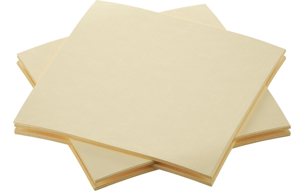 Duni Serviettes à cocktail 20 cm x 20 cm, 180 Pièce/s, Cream