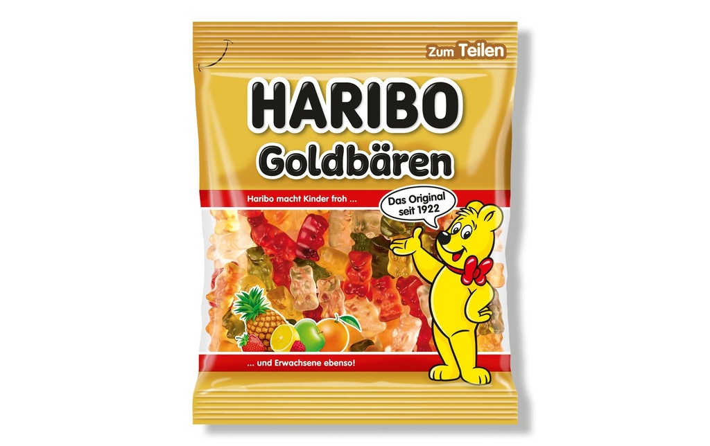 Haribo Gélifiés Sachets d'oursons d'or 175 g